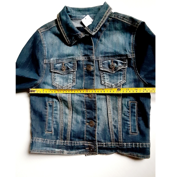 Maurices Traditional Dark Wash Denim Jacket - Picture 11 of 16